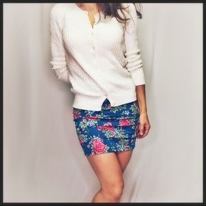 Codigo Floral Mini Skirt - Size Small